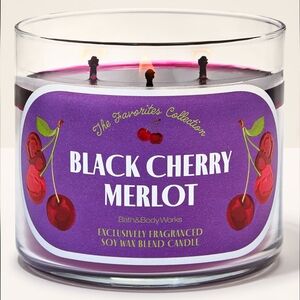 Bath & Body Works Black Cherry Merlot Candle Brans New